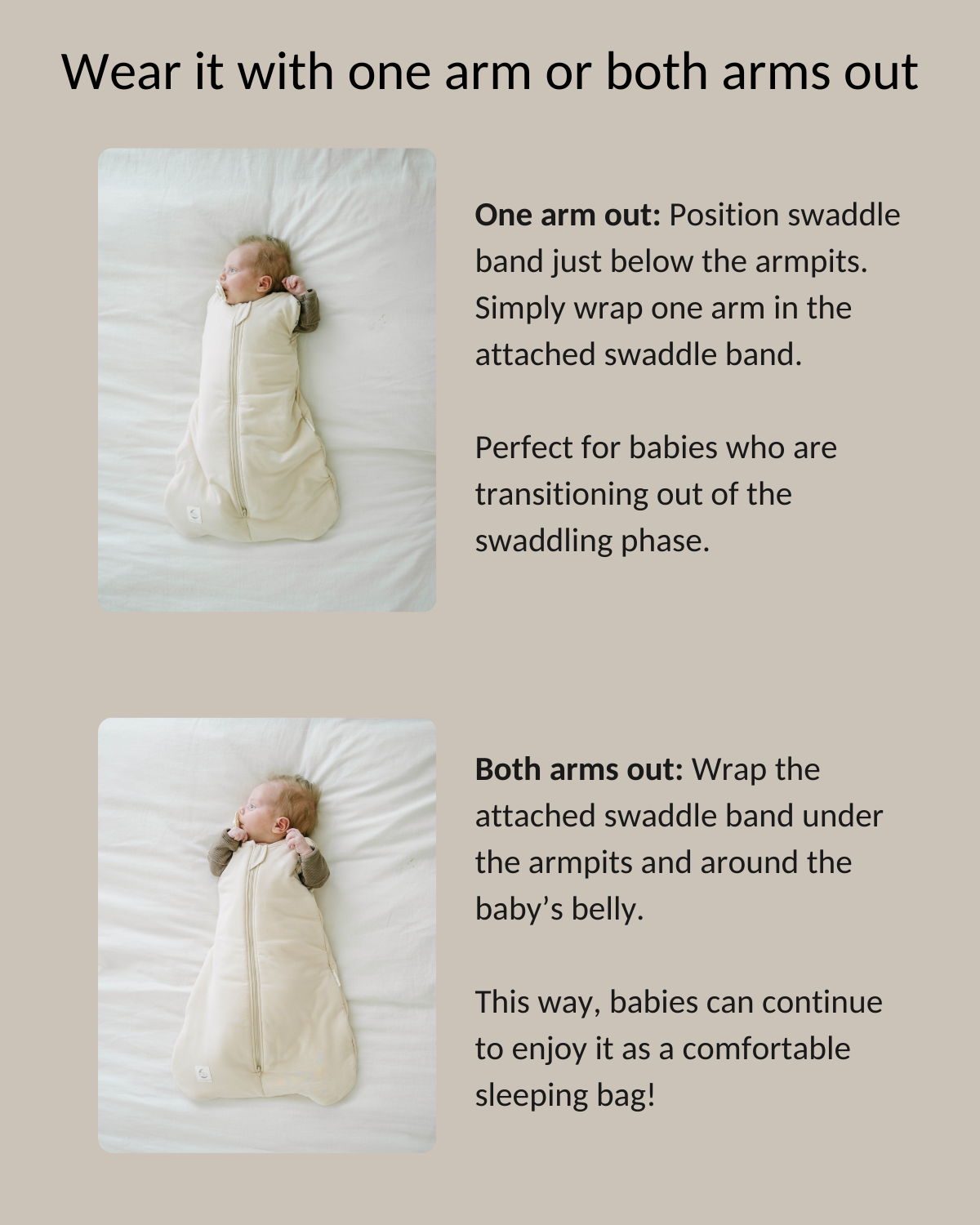 Selvoria™ | Bamboo Swaddle Sleeping Bag