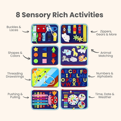 Selvoria™ Montessori Busy Board