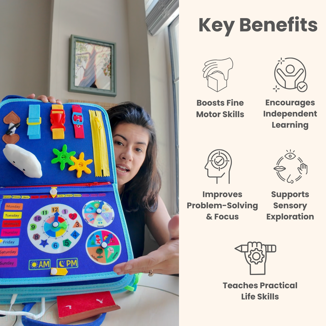 Selvoria™ Montessori Busy Board